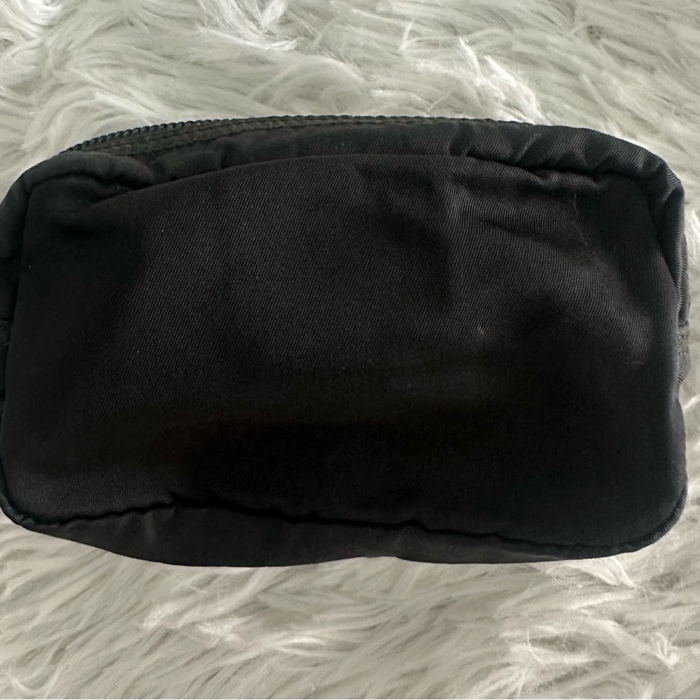 PRADA Nylon Logo Black Mini Zipper Pouch Case Bag - Picture 3 of 12